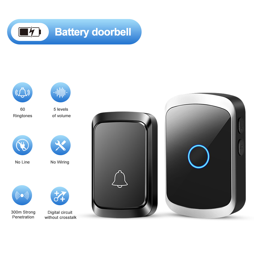 Home Cinema Kit - Kit campanello per porta campanello wireless