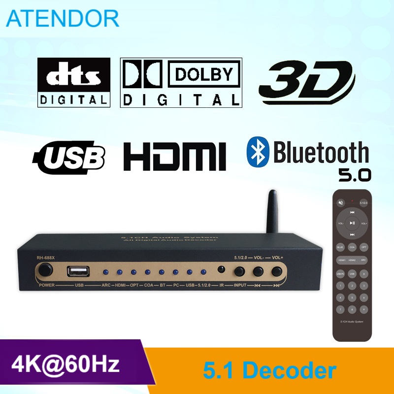 Surround Sound Decoder - Decodificatore audio digitale DTS Dolby 5.1