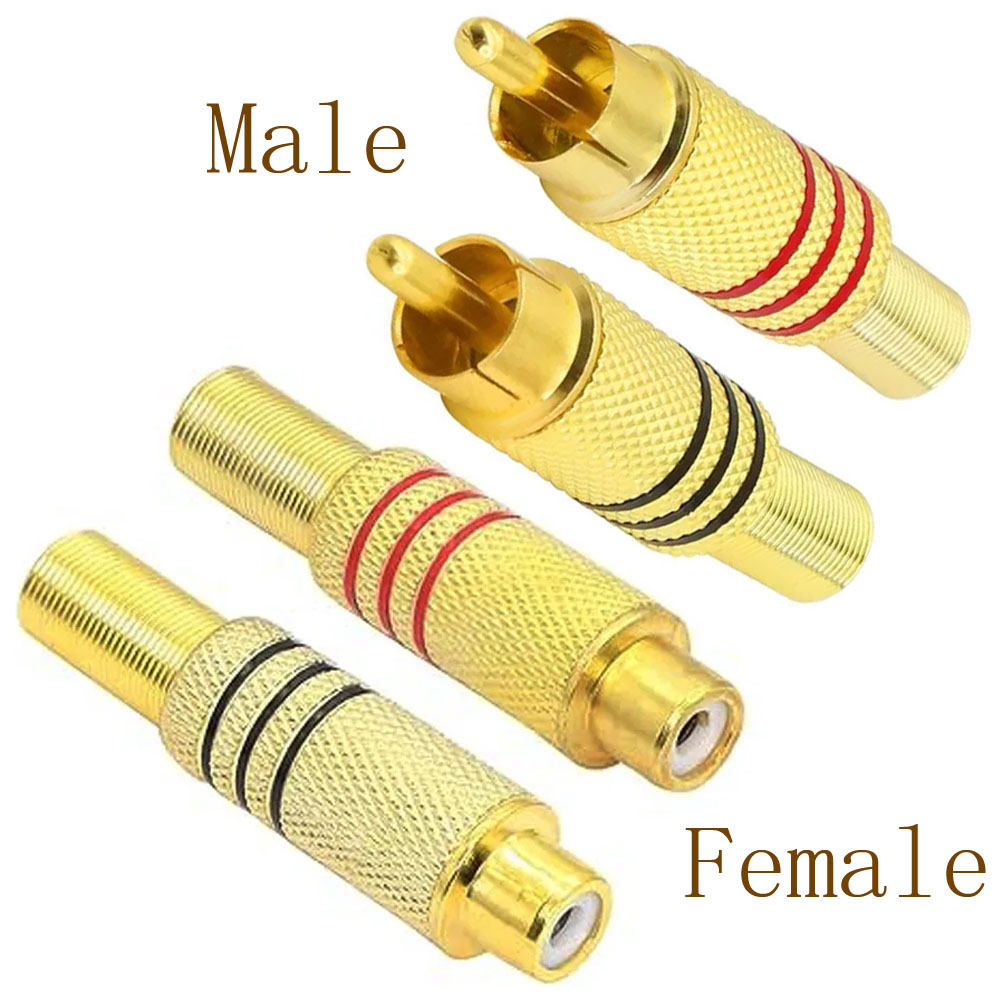 Video Home Cinema - 4 connettori RCA placcati oro, tipo