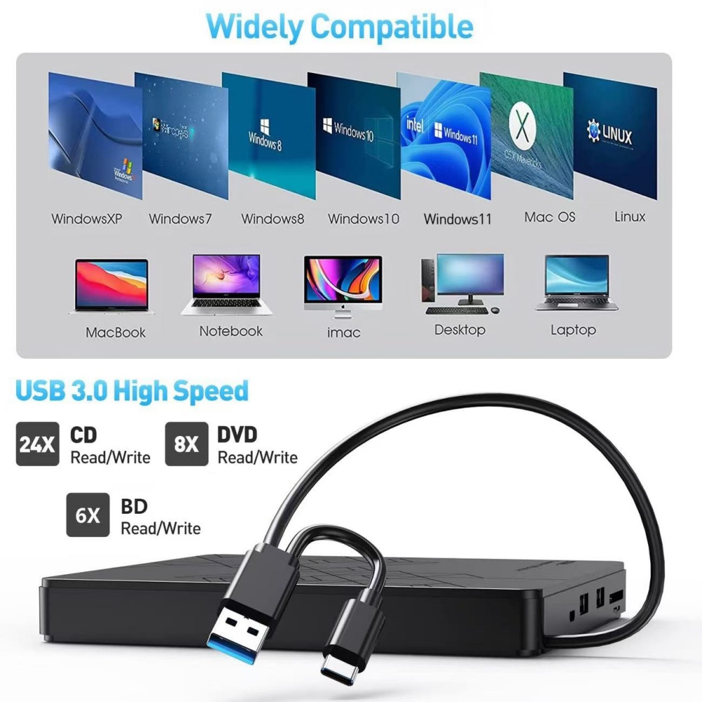 Unità Blu-ray esterna 5 in 1,  - Blu Ray Disc Player recensione e prezzo