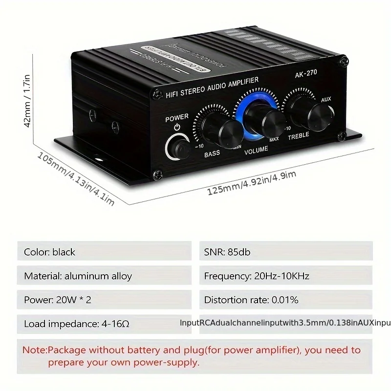 AK-270 Mini Amplificatore di P - Home Cinema Theater recensione e prezzo