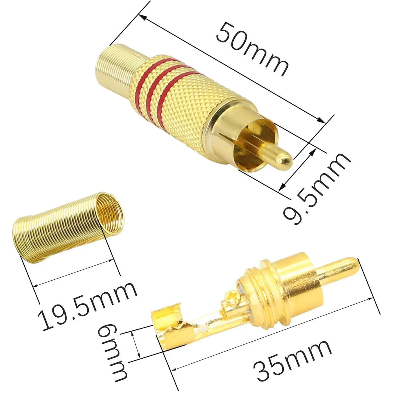 4 connettori RCA placcati oro, - Video Home Cinema recensione e prezzo