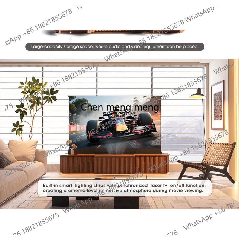 Mobile TV in legno massello co - Home Cinema Tv Screen recensione e prezzo